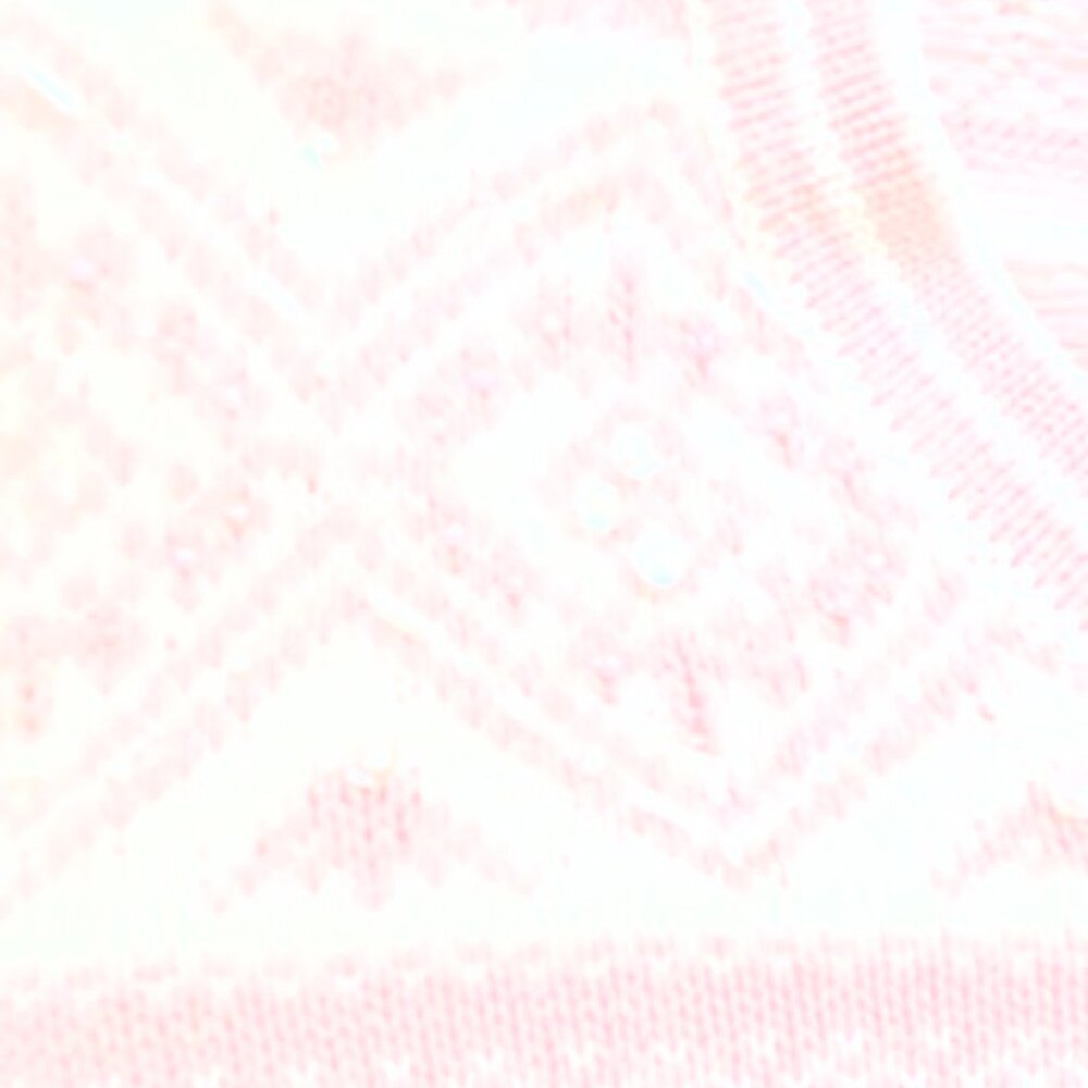 St. Johns Bay Sweater Womens Medium Petite Pink Fair Isle beaded Angora Pullover - Picture 12 of 12